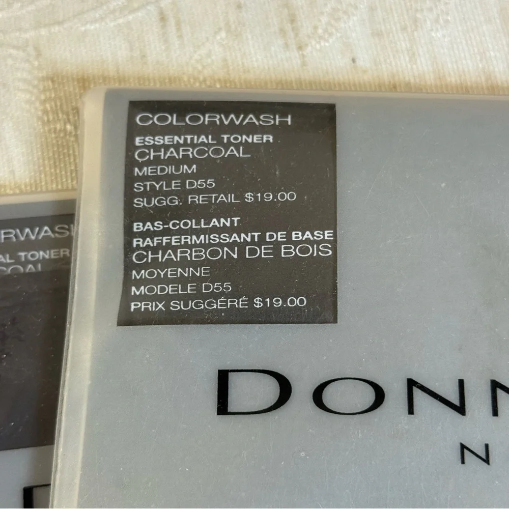 Donna Karan NY 1990’s The Nudes Color Wash Charcoal Nude Pantyhose M. Not a set‎